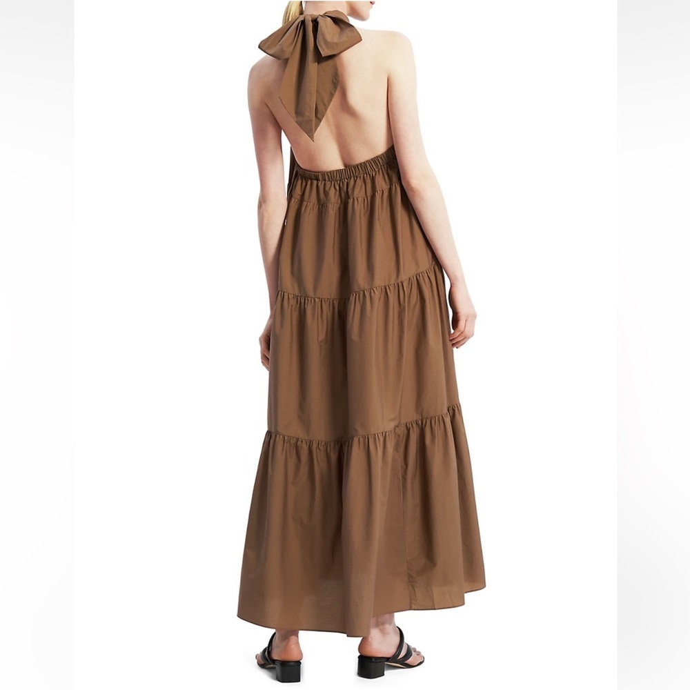 Theory Tiered Halter Dress